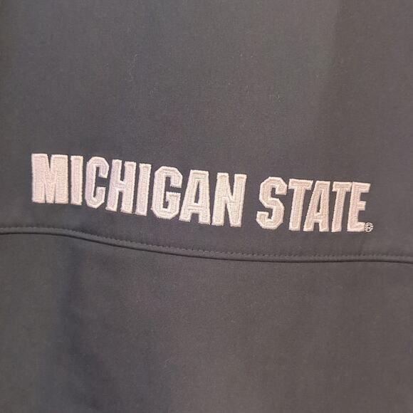Michigan State Columbia Hunter Green Embroidered Fleece Lined Jacket Spartan L - Picture 8 of 12
